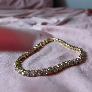 Handmade plated with gold bracelet made by me